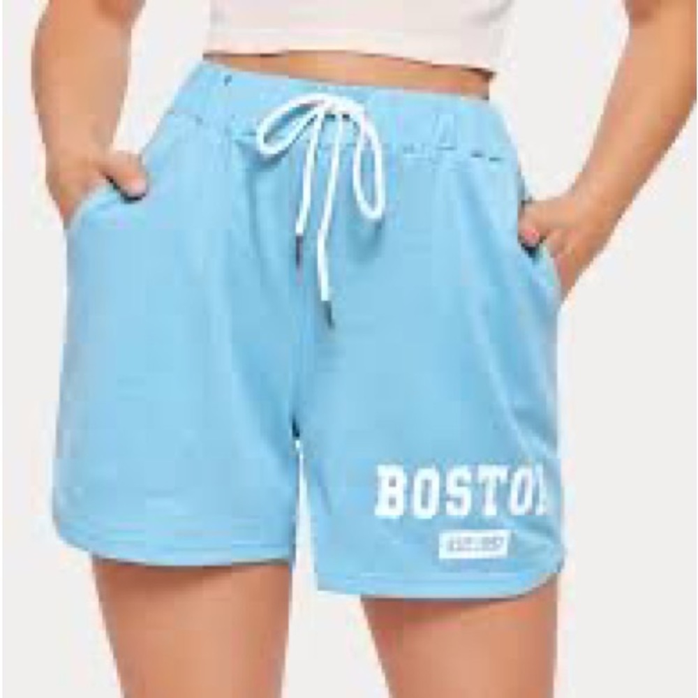 Light blue ROMWE sweat shorts, medium